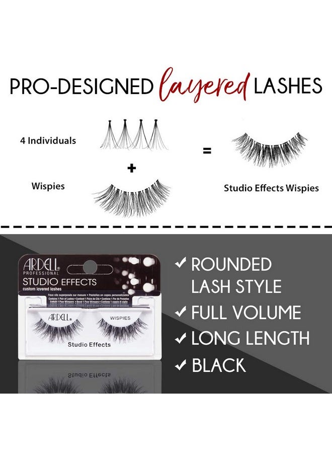 Ardell Studio Effects Wispies Black, 4 Pack