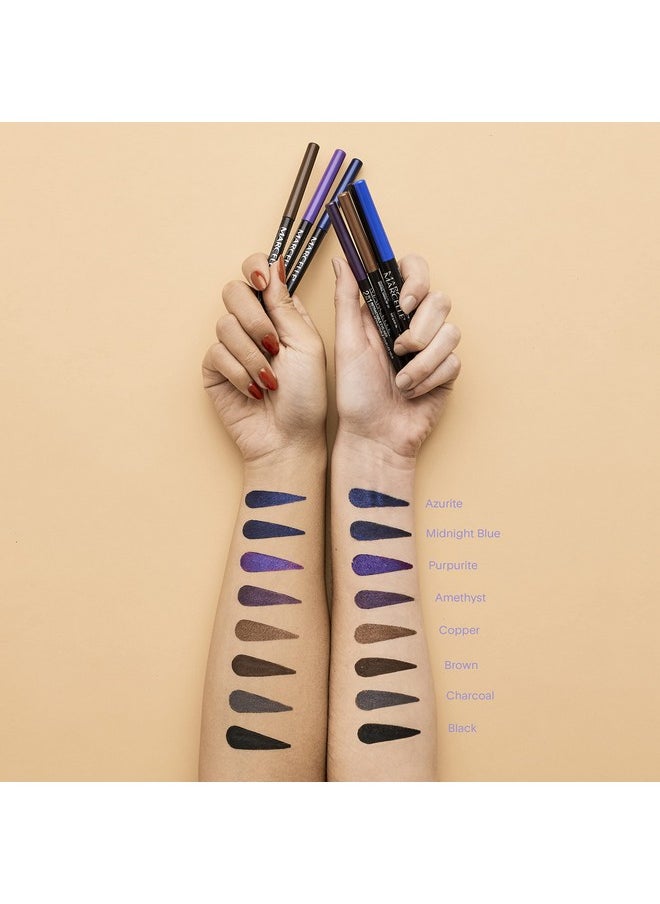 Marcelle 2-in-1 Retractable Eyeliner, Black, Waterproof, Easy-To-Smudge, Smokey Eye, Long-Lasting 12h, Fragrance-Free, Hypoallergenic, Cruelty-Free, 0.31 g