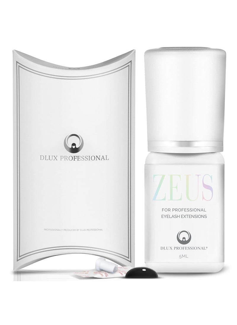 Eyelash Extension Glue for Professionals - 9 Weeks Retention, 0.5 Sec Drying Time, Latex Free Semi Permanent Individual & Volume Lash Extension Glue