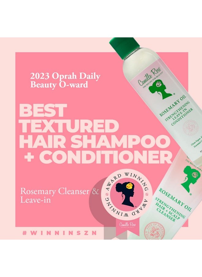 Camille Rose Rosemary Oil Hair and Scalp Cleanser | Castor Oil, Peppermint & Rosemary Essential Oils to Encourage Hair Growth & Strengthen | Natural Build Up Remover | 8.5 fl oz