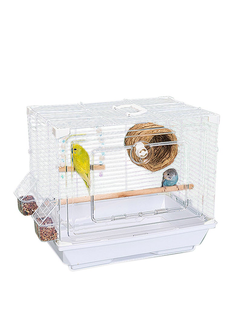 Acrylic Bird Cage Budgie Bird Cage Black Phoenix Peony Bird White-Eye Large Villa Bird Cage Ornamental Cage 40*28*35cm