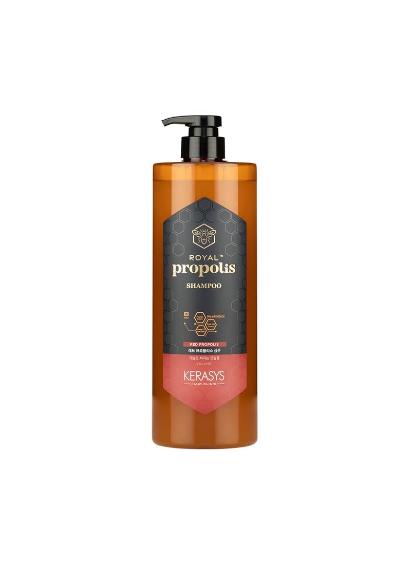 Kerasys Propolis Royal Jelly Extract Rosehip Oil Rose Water Shiny and Healthy Hair Propolis Red Volume 33.8 fl oz / 1L (Shampoo, 1-Pack)
