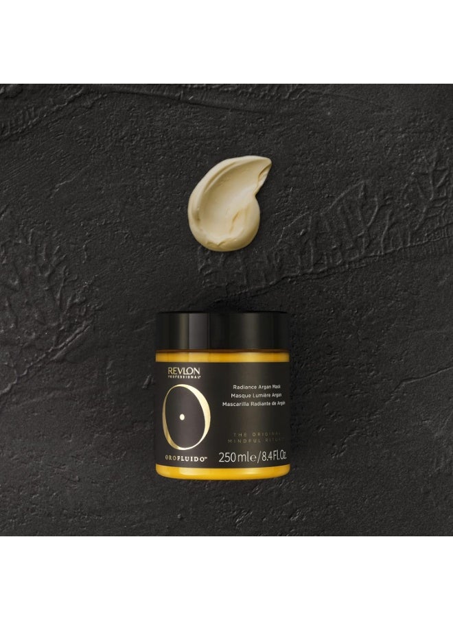 OROFLUIDO RADIANCE ARGAN MASK, Strengthening Hair Mask With Argan Oil 250 ml