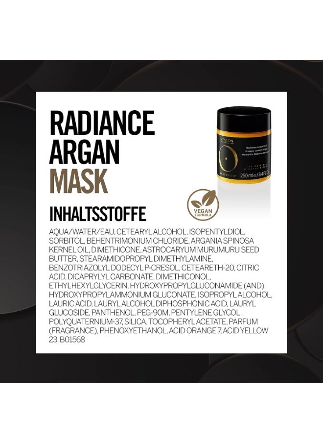 OROFLUIDO RADIANCE ARGAN MASK, Strengthening Hair Mask With Argan Oil 250 ml