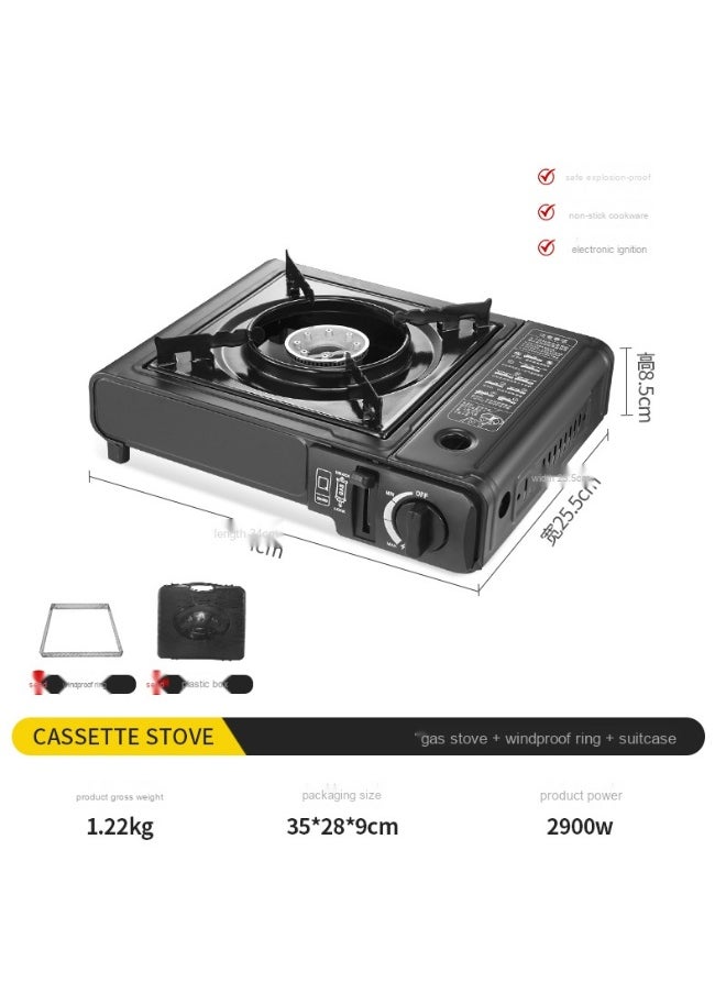 Mini Portable Gas Stove, Outdoor Cookware, Household Card Type Butane Gas Furnace, Picnic Cooking Equipment, Travel Cooking Stove