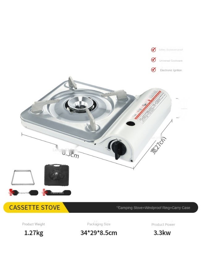 Mini Portable Gas Stove, Outdoor Cookware, Household Card Type Butane Gas Furnace, Picnic Cooking Equipment, Travel Cooking Stove