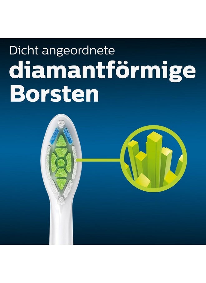 Philips Sonicare Original W2 Optimal White Standard Sonic Toothbrush Heads - 4 Pack in White (Model HX6064/10)