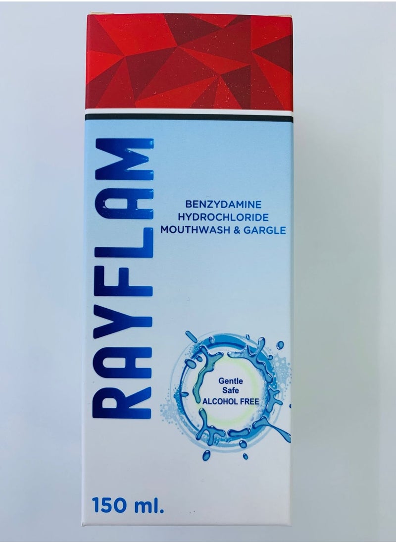 Rayflam Benzydamine Hydrochloride Mouthwash & Gargle 150ml