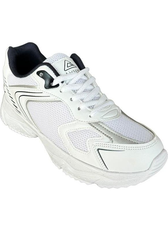 Unisex Faylon Sole Lace-Up Sneakers White - Navy Blue
