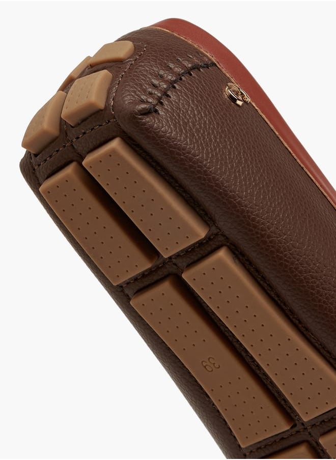 Women Textured Slip-On Loafers