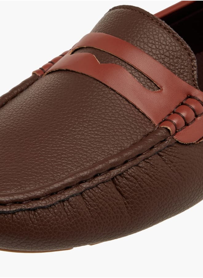 Women Textured Slip-On Loafers
