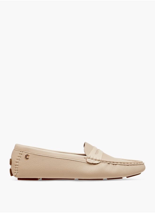 Women Textured Slip-On Loafers