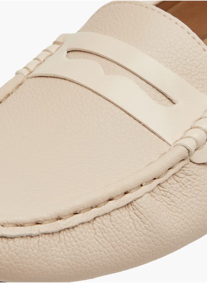 Women Textured Slip-On Loafers