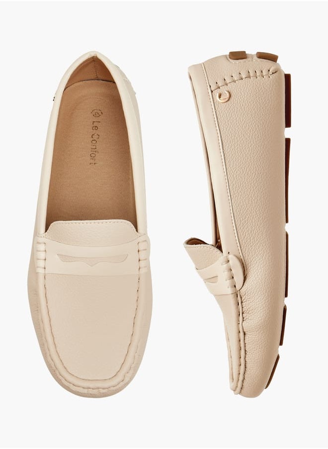 Women Textured Slip-On Loafers