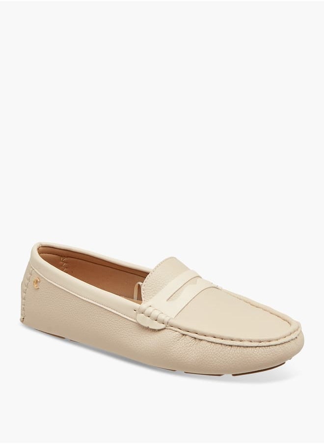 Women Textured Slip-On Loafers
