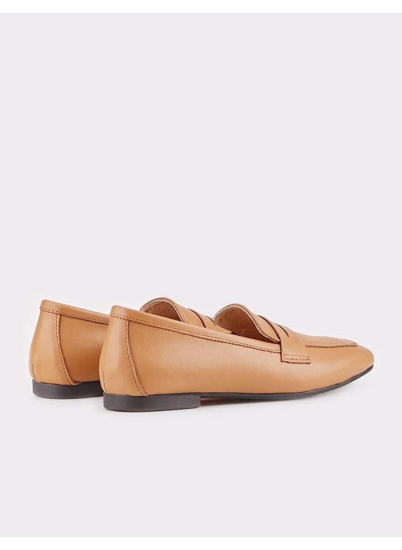 Leather Tan Women's Loafer