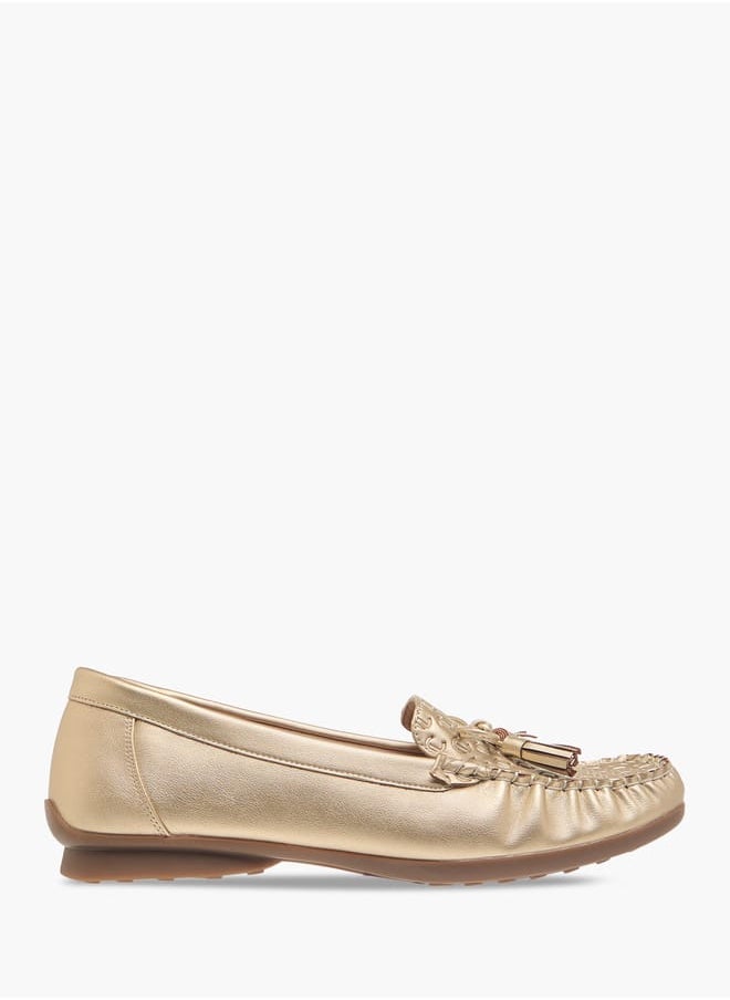 Women's Bow Accent Slip-On Moccasins