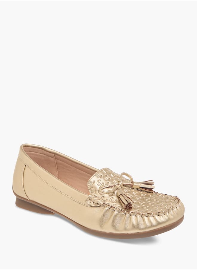 Women's Bow Accent Slip-On Moccasins
