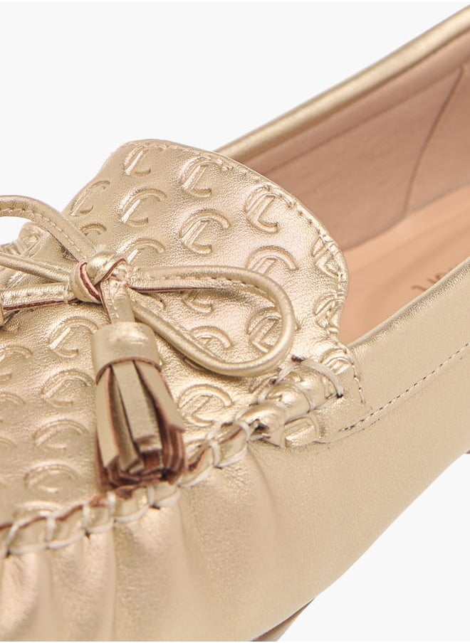 Women's Bow Accent Slip-On Moccasins