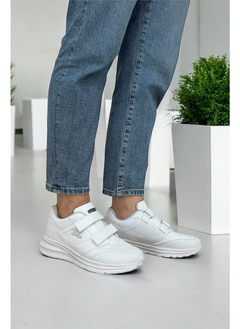 Women's Velcro Casual Sneakers White