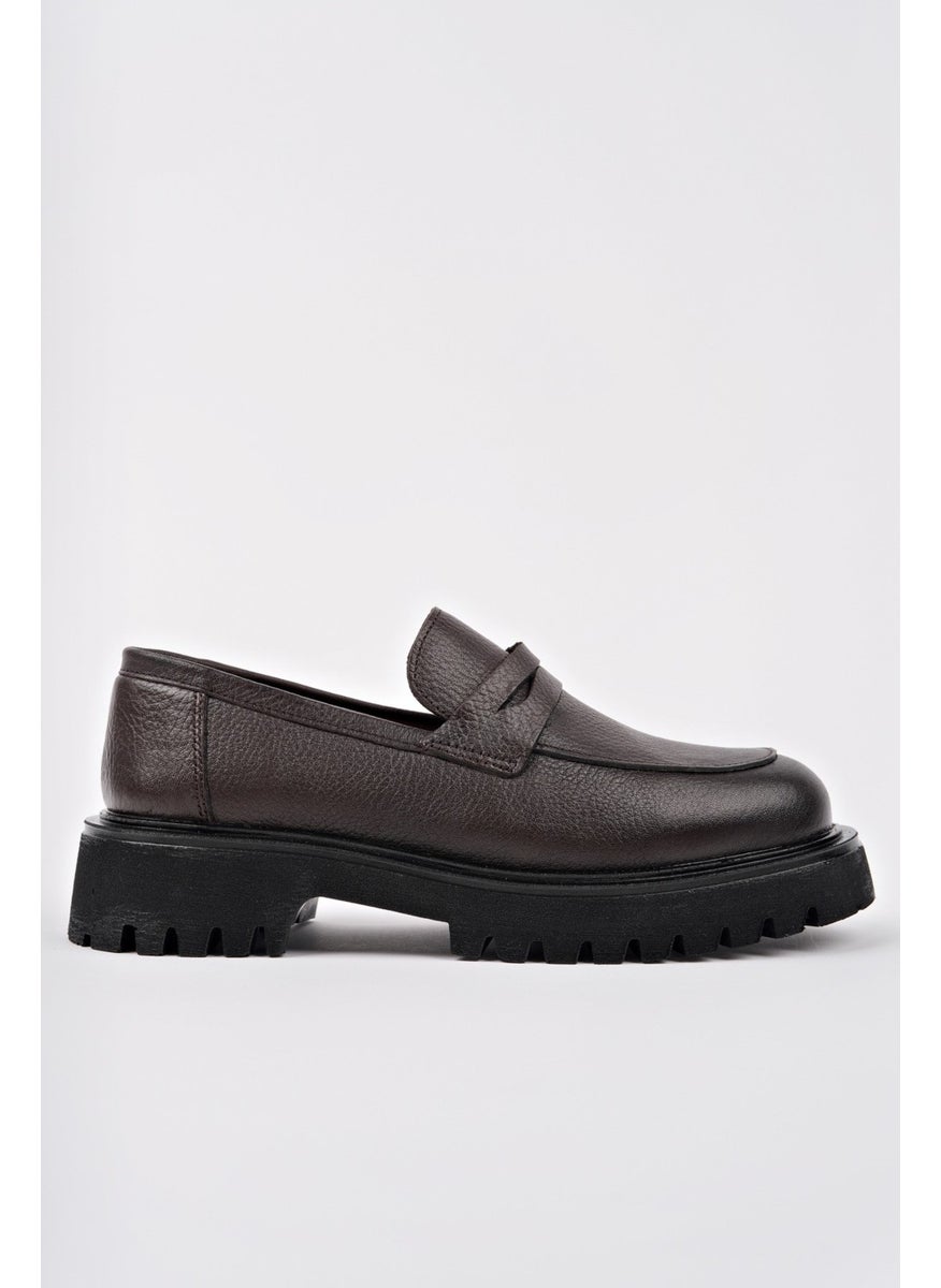Paradise Genuine Leather Thick Sole Daily Casual Moccasin Women's Loafer Shoes