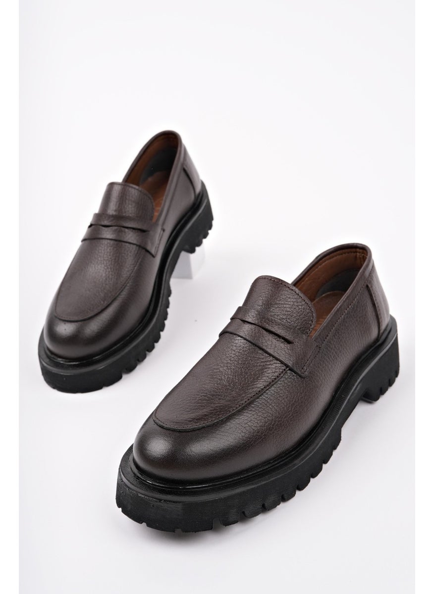 Paradise Genuine Leather Thick Sole Daily Casual Moccasin Women's Loafer Shoes