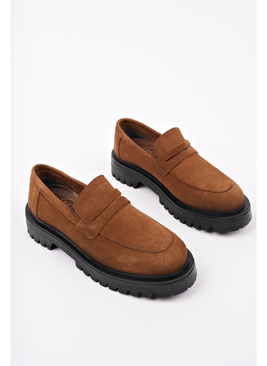 Paradise Genuine Leather Thick Sole Daily Casual Moccasin Women's Loafer Shoes