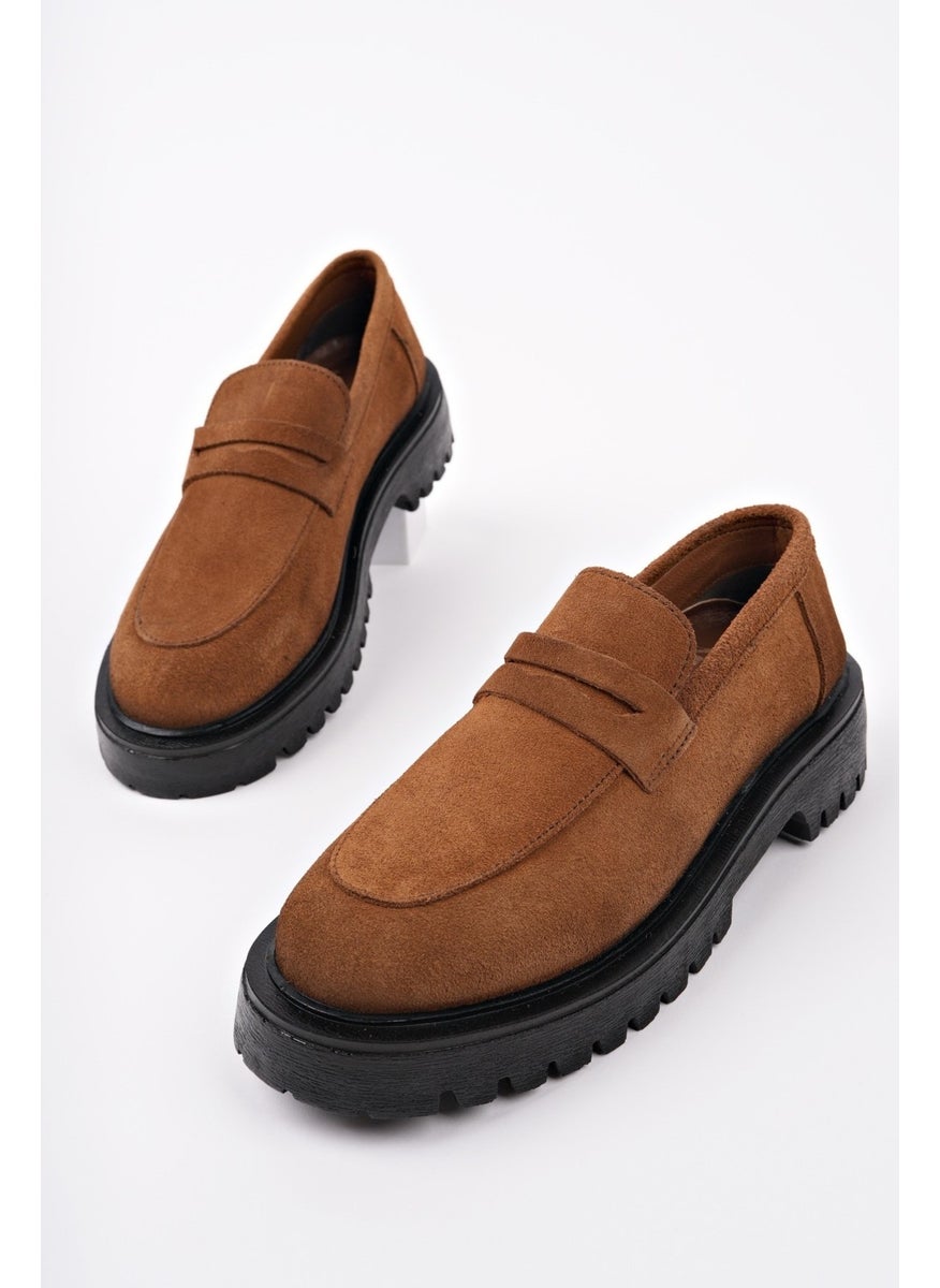 Paradise Genuine Leather Thick Sole Daily Casual Moccasin Women's Loafer Shoes