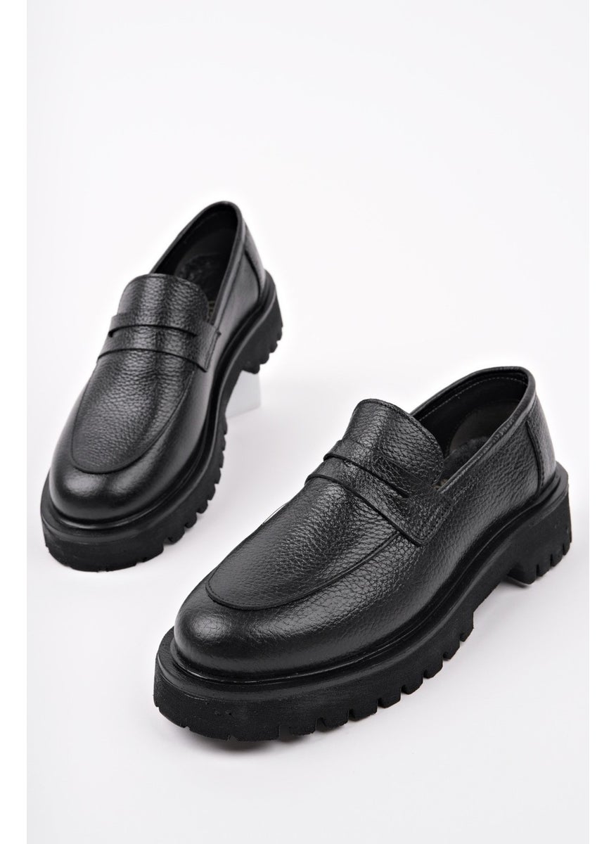 Paradise Genuine Leather Thick Sole Daily Casual Moccasin Women's Loafer Shoes