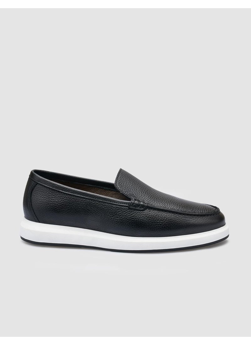 Leather Black Men's Casual Shoes