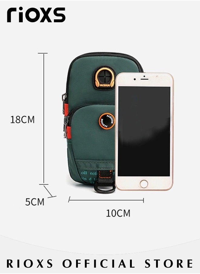Running Arm Band Bag Phone Holder Arm Bands for Men Women Fits All Kinds of Mobile Phones Use it for Running, Walking, Hiking & Biking