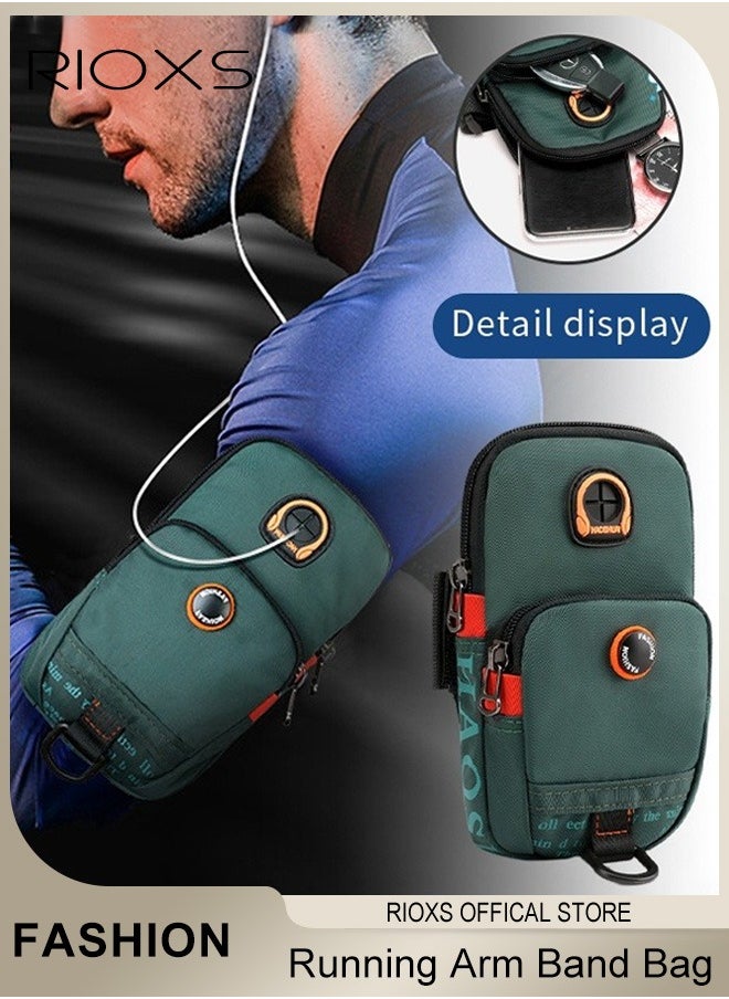 Running Arm Band Bag Phone Holder Arm Bands for Men Women Fits All Kinds of Mobile Phones Use it for Running, Walking, Hiking & Biking