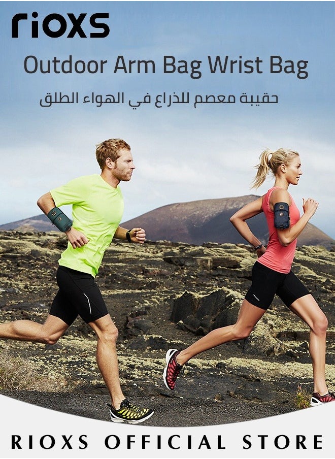 Running Arm Band Bag Phone Holder Arm Bands for Men Women Fits All Kinds of Mobile Phones Use it for Running, Walking, Hiking & Biking