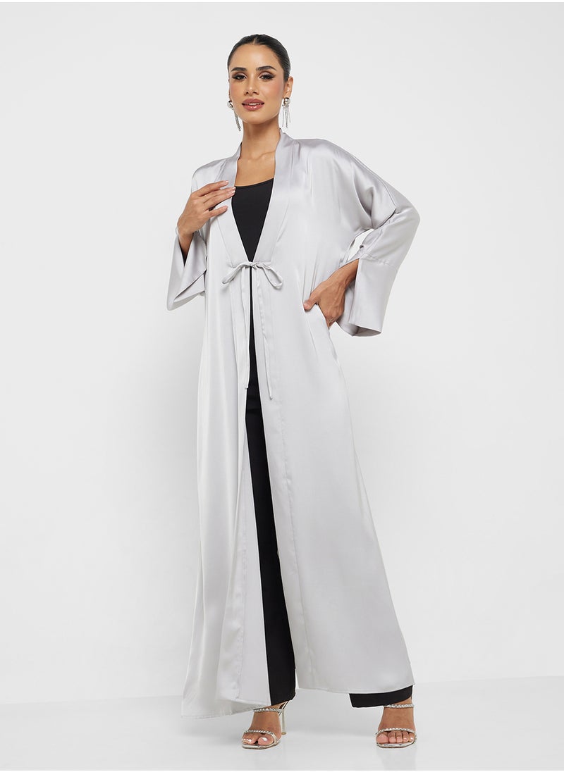 Abaya With Tie Up Closure