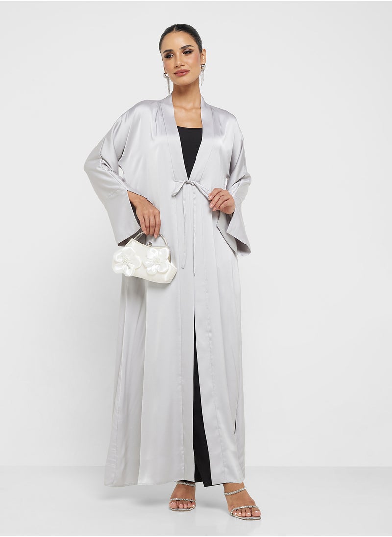 Abaya With Tie Up Closure