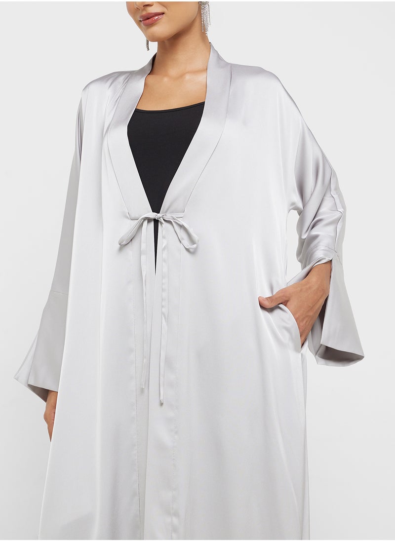 Abaya With Tie Up Closure
