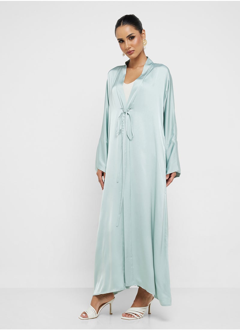 Abaya With Tie Up Closure