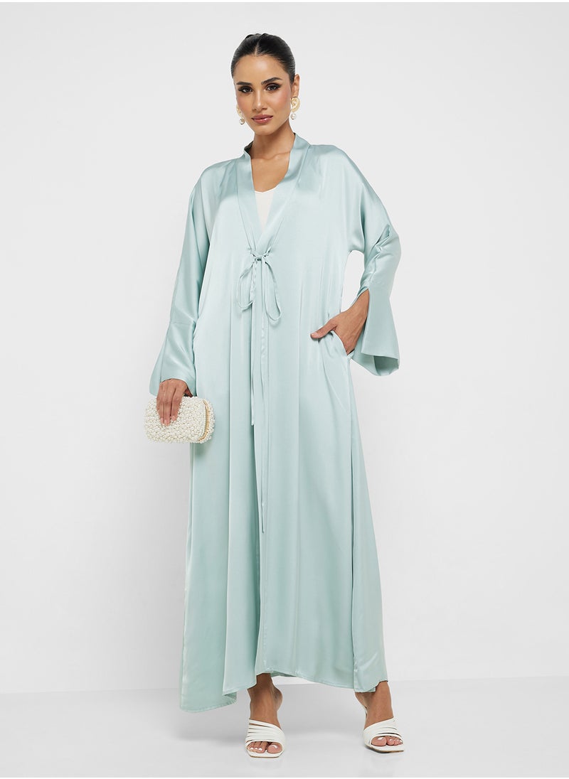 Abaya With Tie Up Closure