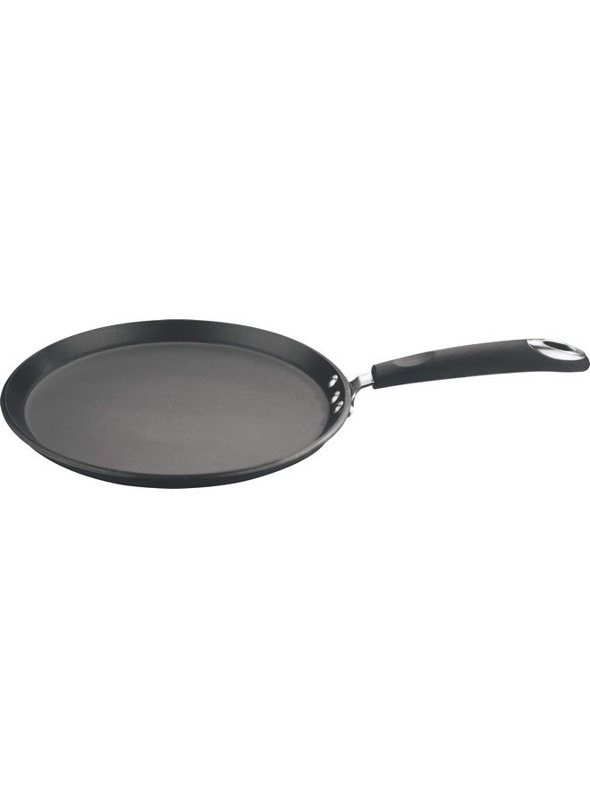 Vinod Hard Anodised Aluminium Non-Stick Tawa 25cm (Induction Friendly), Black