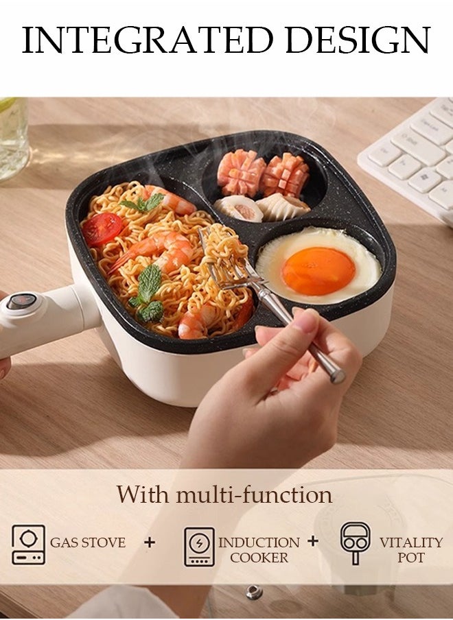 4-Hole Frying Egg Pan, Hamburger Machine, Breakfast Egg Hamburger Pancake Pan, Suitable For Hamburger Egg Ham Pancake Machine, Non-Stick Pan, Cooking Breakfast, White