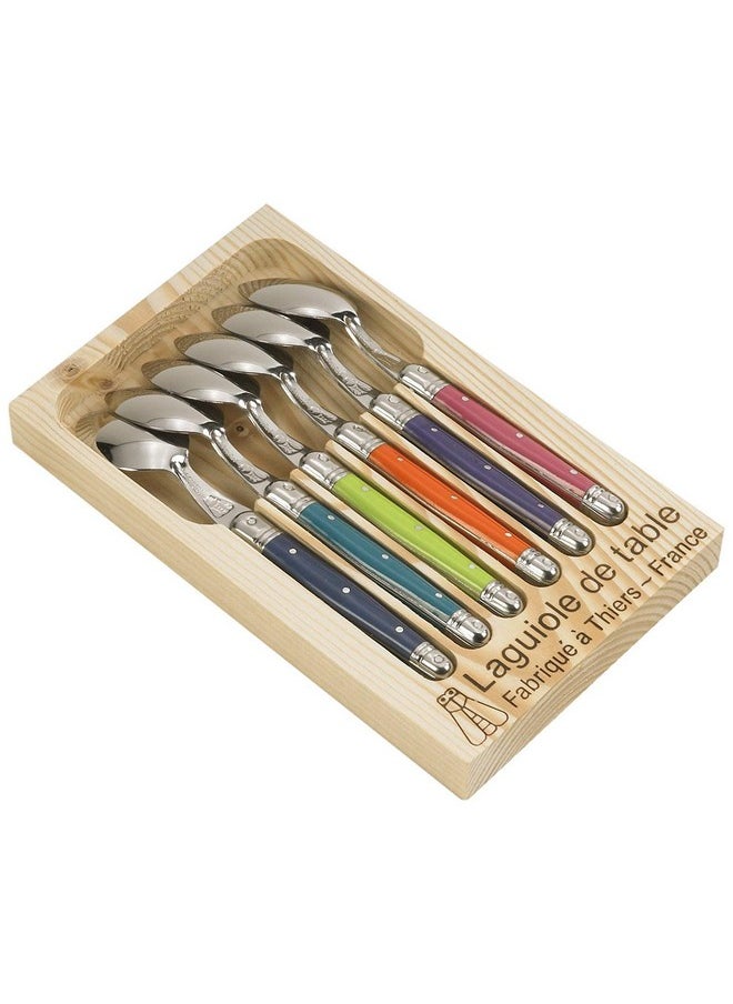 Jean Dubost Laguiole London Mix 97/13154 Set of 6 Coffee Spoons