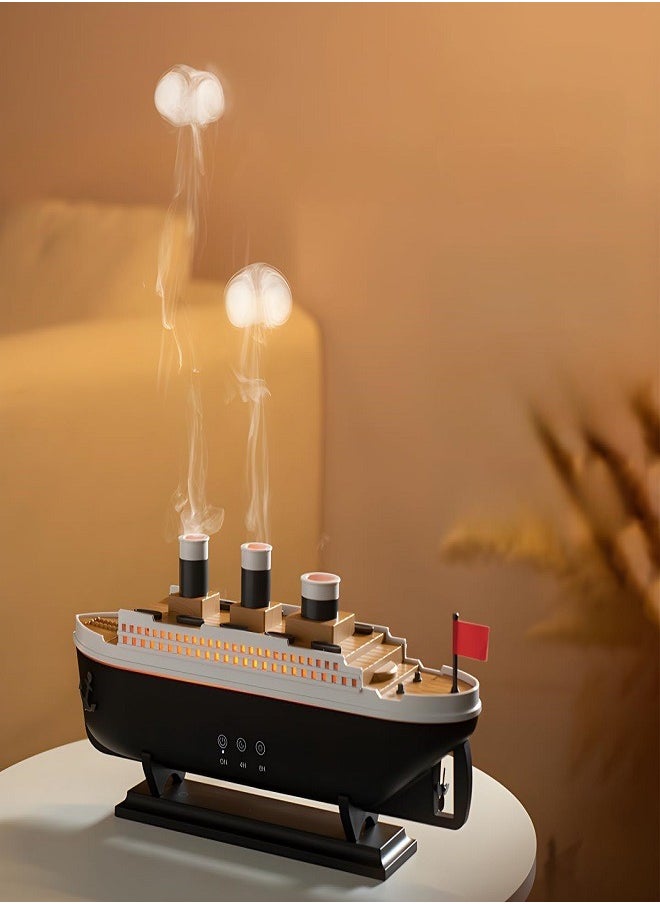 Titanic Essential Oil Diffuser for Home, Diffusers for Essential Oils, 250ml Aromatherapy Diffuser, Aroma Diffuser for Room,Humidifier with 7 Colors Changed with Remote Timer