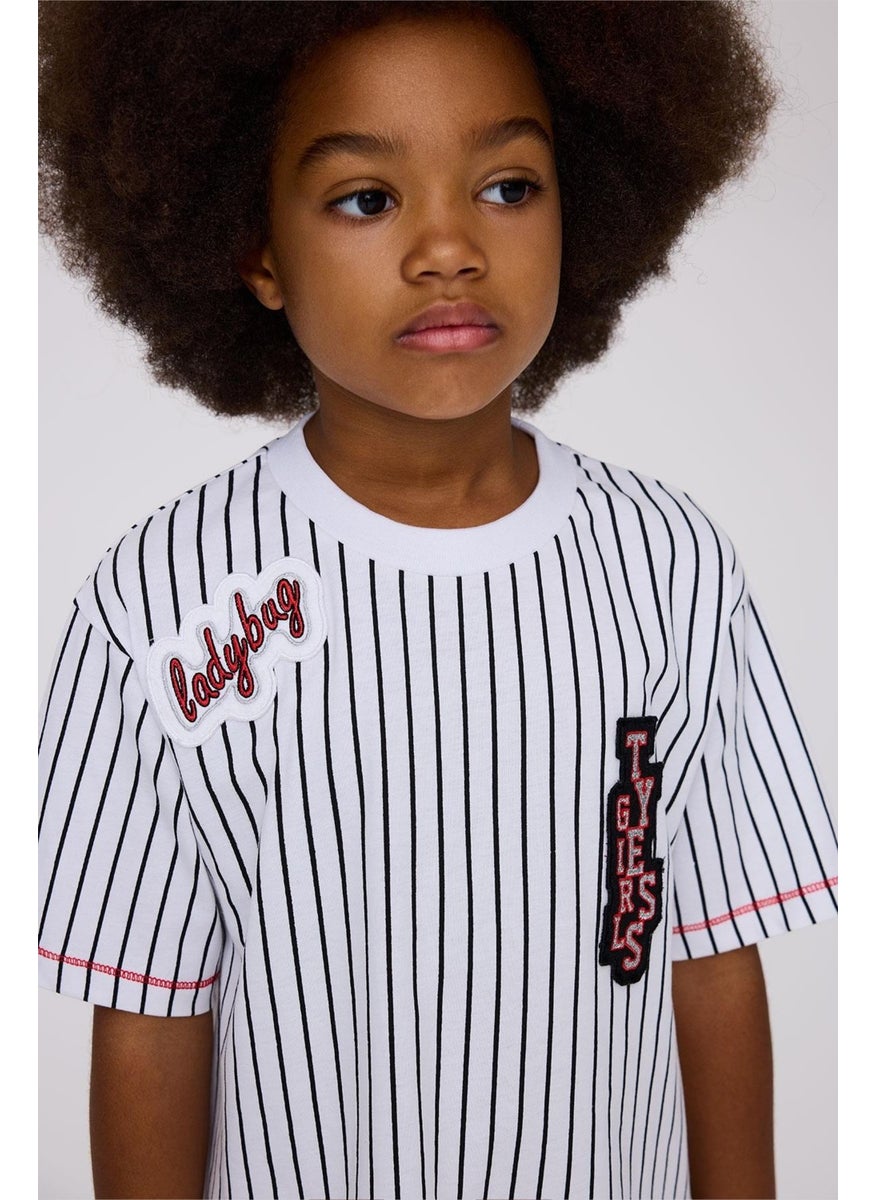 Striped Ruffle Dress