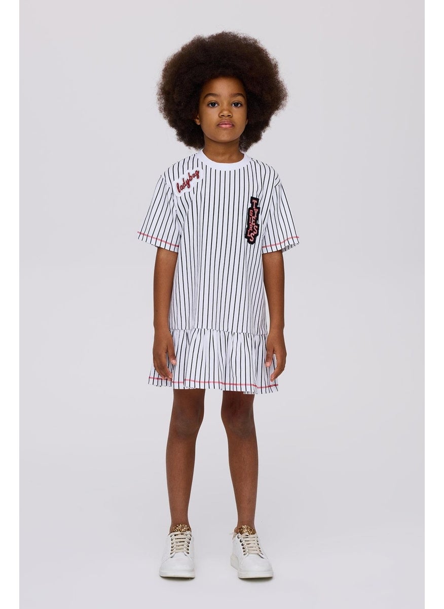 Striped Ruffle Dress