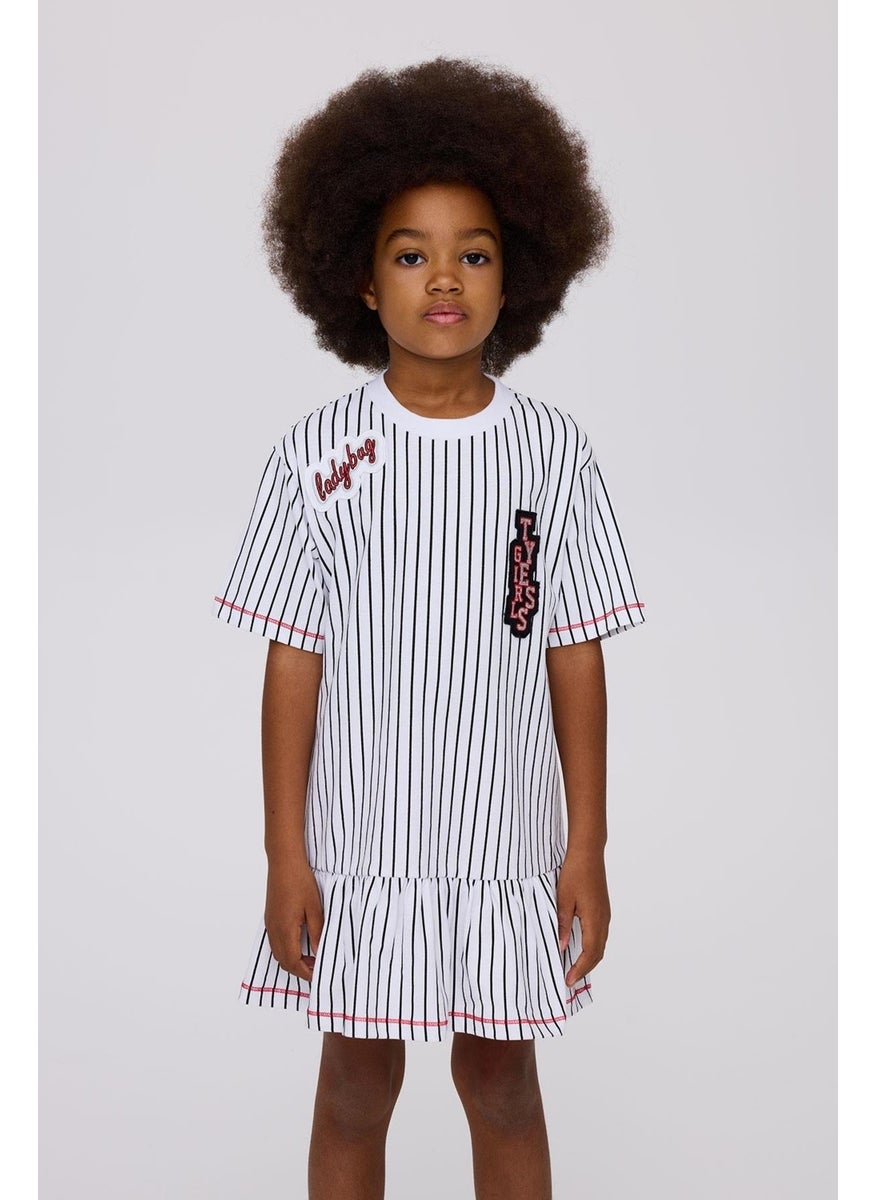 Striped Ruffle Dress