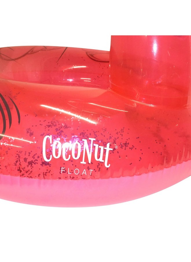 Coconut Outdoor Flamingo with Shades Pool Float - Inflatable Pool Ring - Durable Long Lasting Lounge Tube and Water Toy - Fun Decoration for Parties, Events - Ages 8+ Years