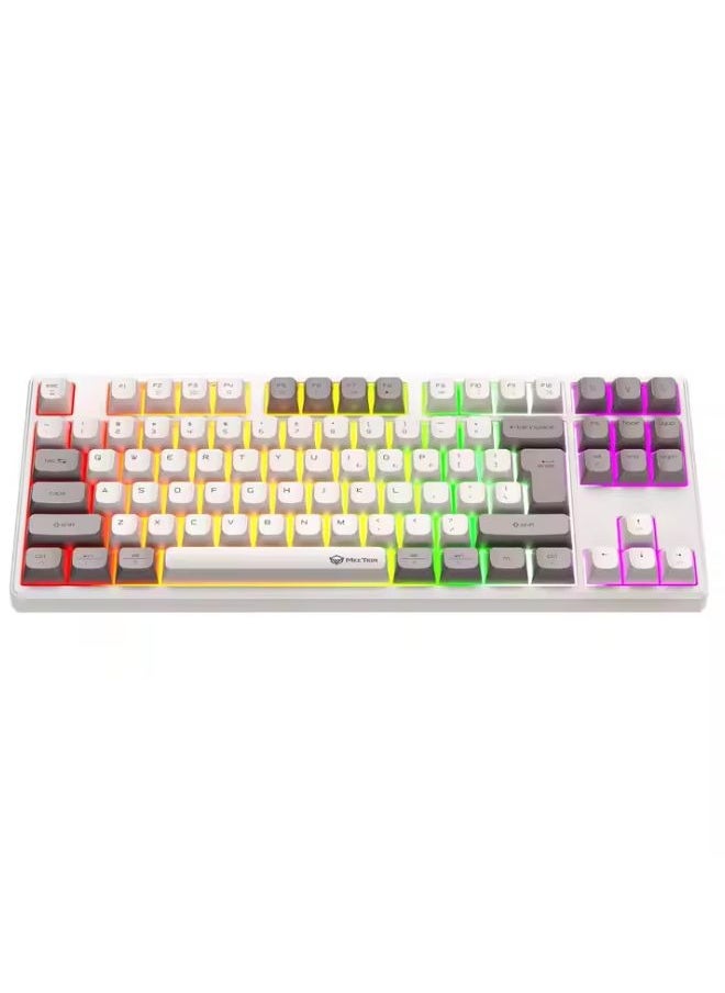 MEETION MK14 TKL Three Mode Wireless/Bluetooth/Wired Hot Swappable Gaming Keyboard 87 keys Game Peripheral RGB LED Light-Weight Mechanical Gaming Keyboard