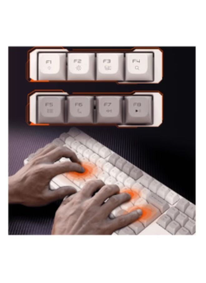 MEETION MK14 TKL Three Mode Wireless/Bluetooth/Wired Hot Swappable Gaming Keyboard 87 keys Game Peripheral RGB LED Light-Weight Mechanical Gaming Keyboard
