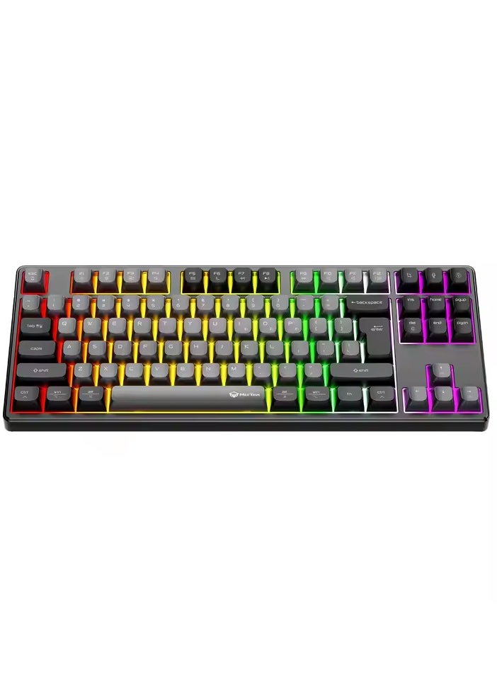 MEETION MK14 TKL Three Mode Wireless/Bluetooth/Wired Hot Swappable Gaming Keyboard 87 keys Game Peripheral RGB LED Light-Weight Mechanical Gaming Keyboard