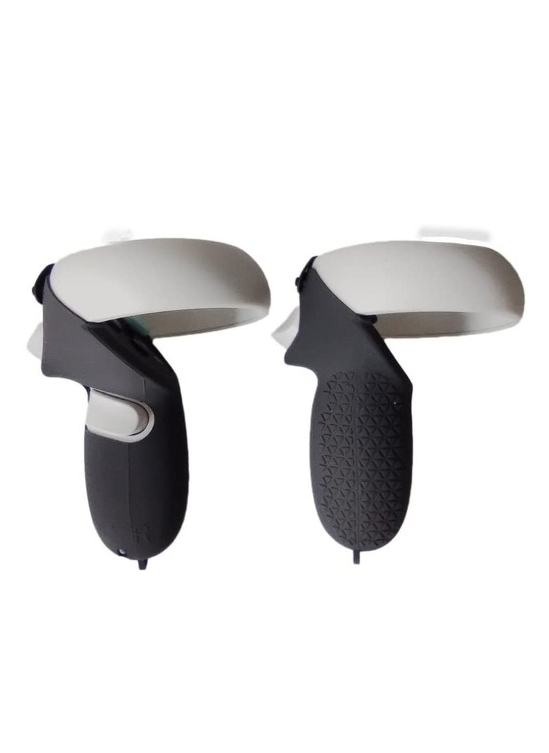 Oculus Quest 2 Accessories: Silicone Face Cover, Touch Controller Grip Covers, Protective Lens Dust-Proof Cover, and Thumb on Caps (Grey)